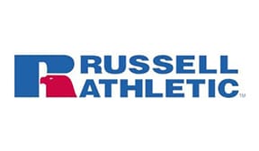 A logo of russell athletic