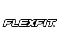 A black and white logo of flexfit