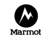 A black and white logo of marmot.