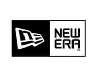 A black and white logo of new era