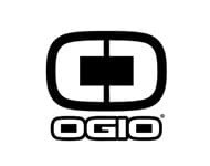 A black and white logo of ogio