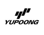 A black and white logo of the company yupoong.