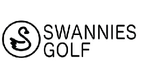 A swanners golf logo with the words swanners golf underneath it.